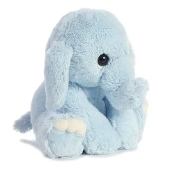 Lil Benny Phant The Blue Elephant Stuffed Animal By Aurora -Boutique plush toy store AR 03416 4