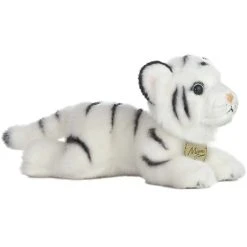 Realistic Stuffed White Tiger 8 Inch Plush Wild Cat By Aurora