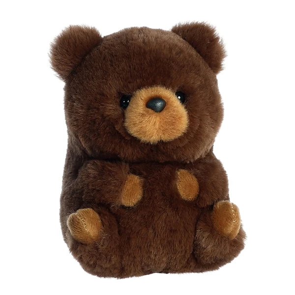 Brambles The Stuffed Brown Bear 5 Inch Rolly Pet By Aurora 2 Brambles The Stuffed Brown Bear 5 Inch Rolly Pet By Aurora - Image 2