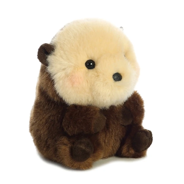 Smiles The Sea Otter Stuffed Animal 5 Inch Rolly Pet By Aurora 2 Smiles The Sea Otter Stuffed Animal 5 Inch Rolly Pet By Aurora - Image 2