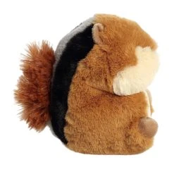 Romper The Stuffed Chipmunk 5 Inch Rolly Pet Plush By Aurora -Boutique plush toy store AR 16980 4
