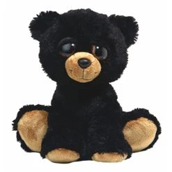 Barnam The Plush Black Bear Dreamy Eyes Stuffed Animal By Aurora