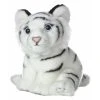 Realistic Stuffed White Tiger Cub 10 Inch Plush Animal By Aurora