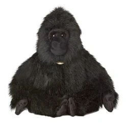 Realistic Stuffed Gorilla 17 Inch Sitting Plush Animal By Aurora