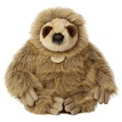 Realistic Stuffed Sloth 12 Inch Plush Animal By Aurora