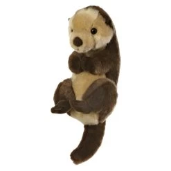 Realistic Stuffed Sea Otter 10 Inch Plush Animal By Aurora -Boutique plush toy store AR 26227 4