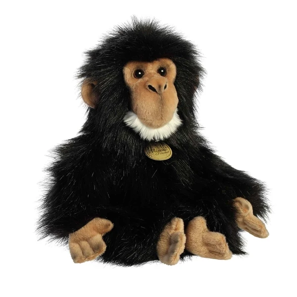 Realistic Stuffed Chimpanzee 9.5 Inch Miyoni Plush By Aurora 2 Realistic Stuffed Chimpanzee 9.5 Inch Miyoni Plush By Aurora - Image 2