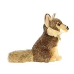 Realistic Stuffed Coyote 9.5 Inch Miyoni Plush By Aurora -Boutique plush toy store AR 26491 4
