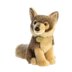 Realistic Stuffed Coyote 9.5 Inch Miyoni Plush By Aurora -Boutique plush toy store AR 26491 6
