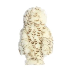 Realistic Stuffed Snowy Owl 15 Inch Miyoni Plush By Aurora -Boutique plush toy store AR 26492 4