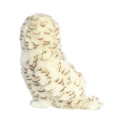 Realistic Stuffed Snowy Owl 15 Inch Miyoni Plush By Aurora -Boutique plush toy store AR 26492 5