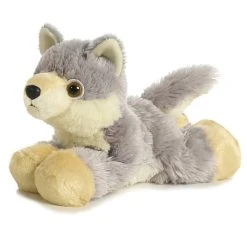 Woolsey The Stuffed Wolf Mini Flopsie By Aurora