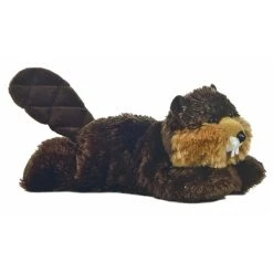 Builder The Stuffed Beaver Mini Flopsie By Aurora