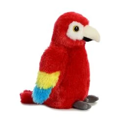 Little Flight The Stuffed Scarlet Macaw Mini Flopsie By Aurora -Boutique plush toy store AR 31738 4