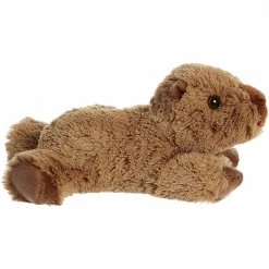 Little Charlie The Stuffed Capybara Mini Flopsie By Aurora -Boutique plush toy store AR 31780 4