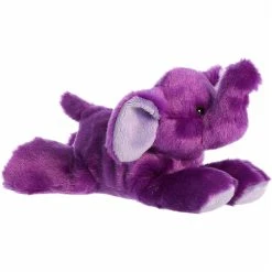 Little Violet The Stuffed Purple Elephant Mini Flopsie By Aurora -Boutique plush toy store AR 31802 4