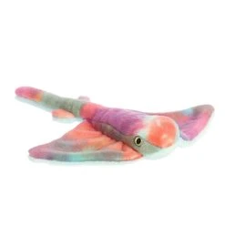 Plush Rainbow Stingray Mini Flopsie By Aurora -Boutique plush toy store AR 31854 4