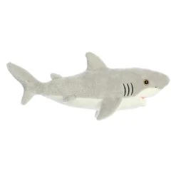Stuffed Great White Shark Flopsie By Aurora -Boutique plush toy store AR 31942 4