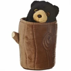 Pop Up Plush Black Bear Puppet By Aurora 5 Pop Up Plush Black Bear Puppet By Aurora -Boutique plush toy store AR 32187 4