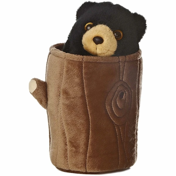Pop Up Plush Black Bear Puppet By Aurora 3 Pop Up Plush Black Bear Puppet By Aurora - Image 3