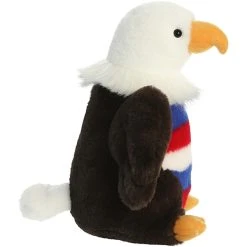 Justice The Stuffed Patriotic Bald Eagle Flopsie By Aurora -Boutique plush toy store AR 33442 4