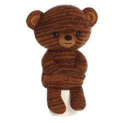 Cozyroos Knit Stuffed Bear By Aurora -Boutique plush toy store AR 33742 7