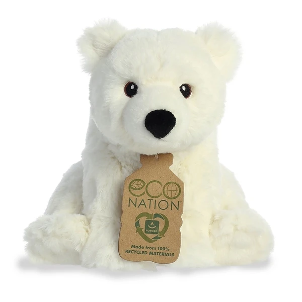 Eco Nation Stuffed Polar Bear By Aurora 1 Eco Nation Stuffed Polar Bear By Aurora
