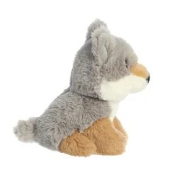 Eco Nation Mini Stuffed Wolf By Aurora -Boutique plush toy store AR 35077 4