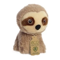 Eco Nation Mini Stuffed Sloth By Aurora