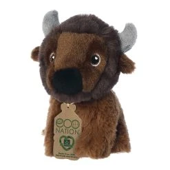 Eco Nation Mini Stuffed Bison By Aurora 9 Eco Nation Mini Stuffed Bison By Aurora -Boutique plush toy store AR 35084 6