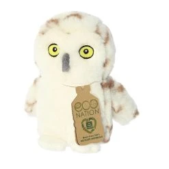 Eco Nation Mini Stuffed Owl By Aurora -Boutique plush toy store AR 35088 6