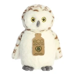 Eco Nation Stuffed Snowy Owl By Aurora
