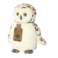 Eco Nation Stuffed Snowy Owl By Aurora 9 Eco Nation Stuffed Snowy Owl By Aurora -Boutique plush toy store AR 35098 6