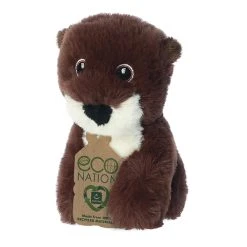 Eco Nation Mini Stuffed River Otter By Aurora 9 Eco Nation Mini Stuffed River Otter By Aurora -Boutique plush toy store AR 35101 6