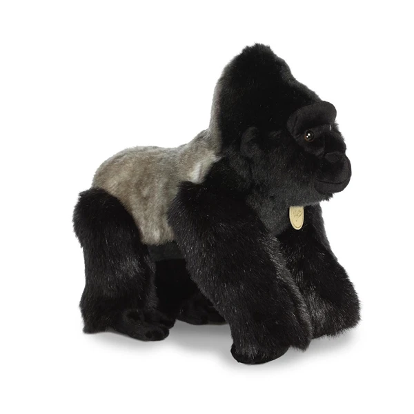 Realistic Stuffed Silverback Gorilla 14 Inch Miyoni Plush By Aurora 1 Realistic Stuffed Silverback Gorilla 14 Inch Miyoni Plush By Aurora