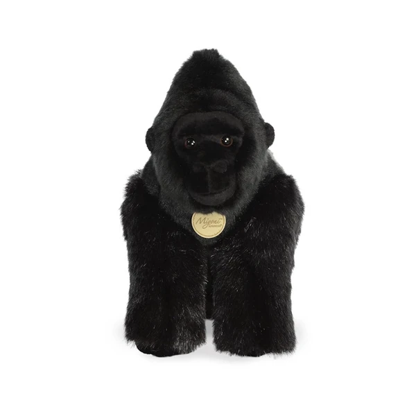 Realistic Stuffed Silverback Gorilla 14 Inch Miyoni Plush By Aurora 2 Realistic Stuffed Silverback Gorilla 14 Inch Miyoni Plush By Aurora - Image 2