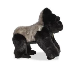 Realistic Stuffed Silverback Gorilla 14 Inch Miyoni Plush By Aurora 5 Realistic Stuffed Silverback Gorilla 14 Inch Miyoni Plush By Aurora -Boutique plush toy store AR 80431 4