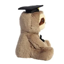 Stuffed Sloth With Graduation Cap And Diploma By Aurora -Boutique plush toy store AR 82048 4