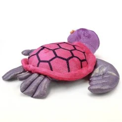 Tallulah The Sparkly Purple Stuffed Turtle 15 Inch By First And Main -Boutique plush toy store BB 6147 4