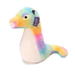 Large Rainbow Sherbet Stuffed Seahorse By Fiesta