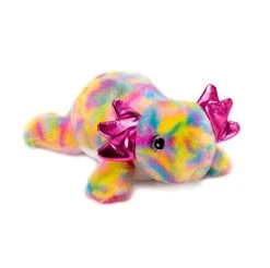 Psychedelic Multicolored Stuffed Axolotl By Fiesta