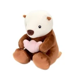 Pocket Huggables Squishy Plush Sea Otter Holding Shell By Fiesta