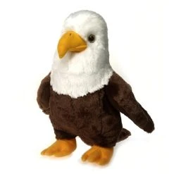 Large Standing Stuffed Bald Eagle By Fiesta