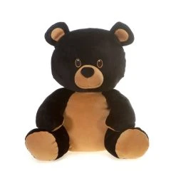 Huggy Huggables Plush Black Bear By Fiesta