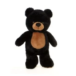 Plush Black Bear 11 Inch Stuffed Animal By Fiesta