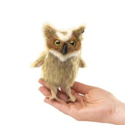 Great Horned Owl Finger Puppet By Folkmanis Puppets