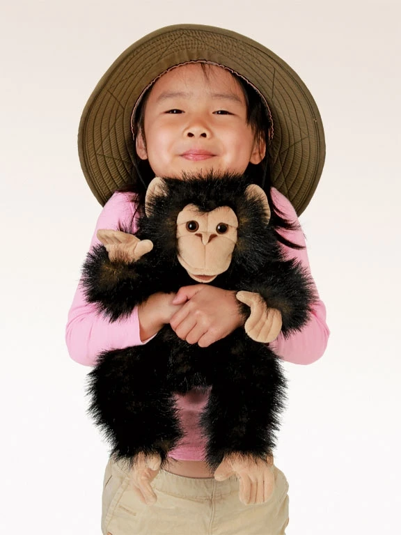 Full Body Baby Chimp Puppet By Folkmanis Puppets 4 Full Body Baby Chimp Puppet By Folkmanis Puppets - Image 4