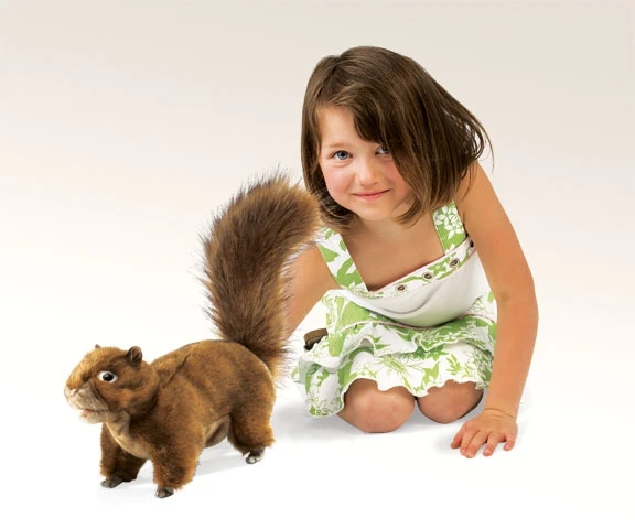 Full Body Red Squirrel Puppet By Folkmanis Puppets 3 Full Body Red Squirrel Puppet By Folkmanis Puppets - Image 3