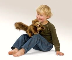 Full Body Red Squirrel Puppet By Folkmanis Puppets 7 Full Body Red Squirrel Puppet By Folkmanis Puppets -Boutique plush toy store FK 2880 5