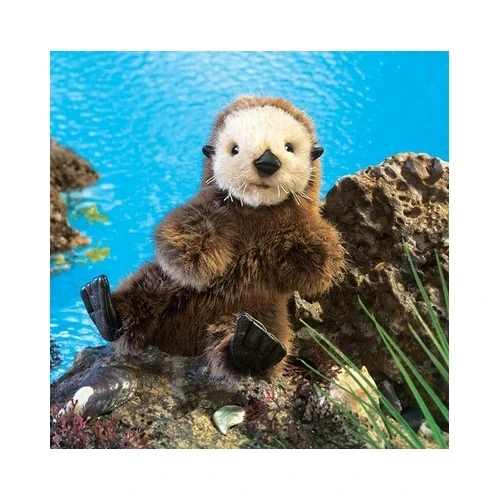 Full Body Baby Sea Otter Puppet By Folkmanis Puppets 2 Full Body Baby Sea Otter Puppet By Folkmanis Puppets - Image 2